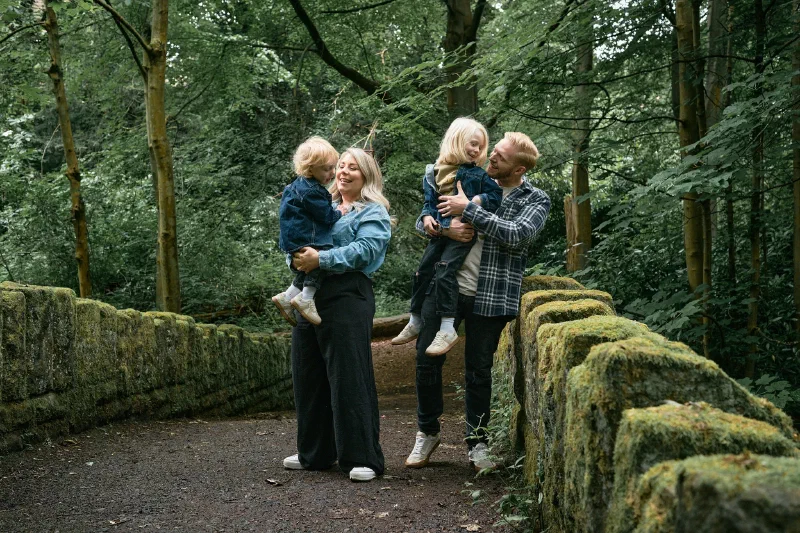 Family Photos in Jesmond Dene in Newcastle