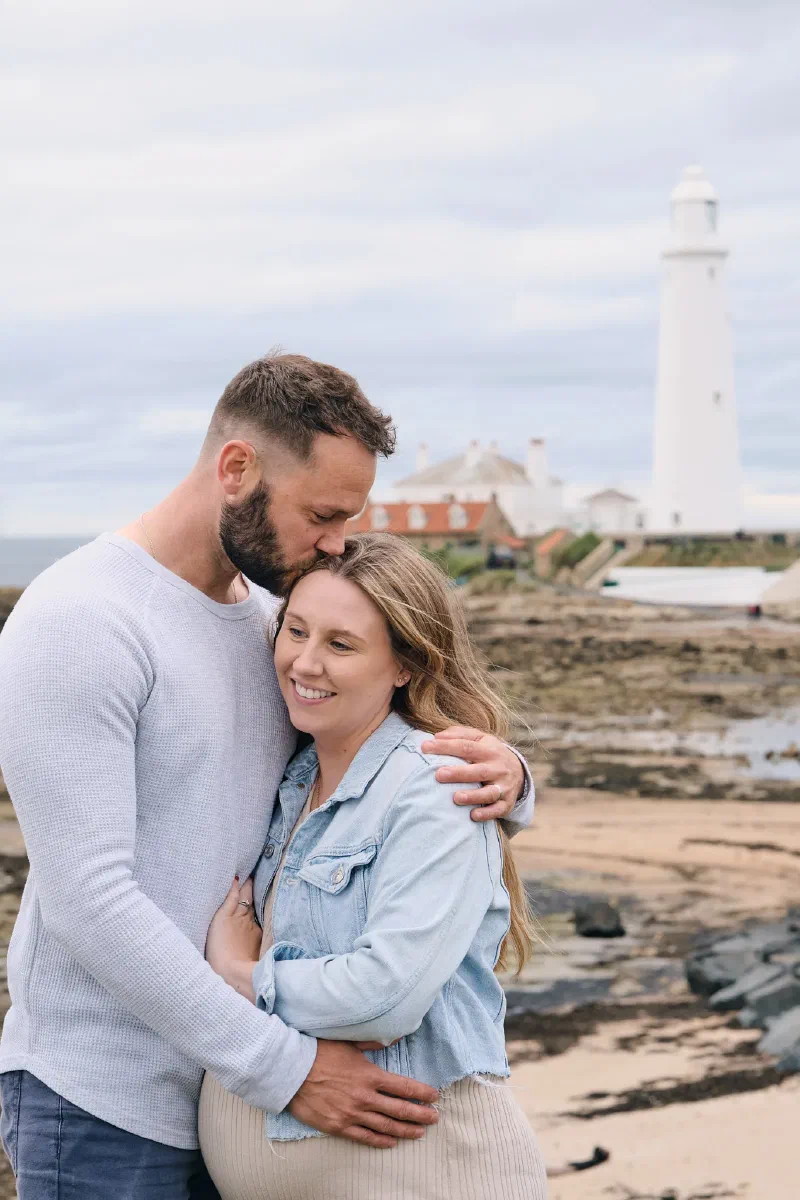 Maternity Photography St Mary&rsquo;s Lighthouse, Whitley Bay