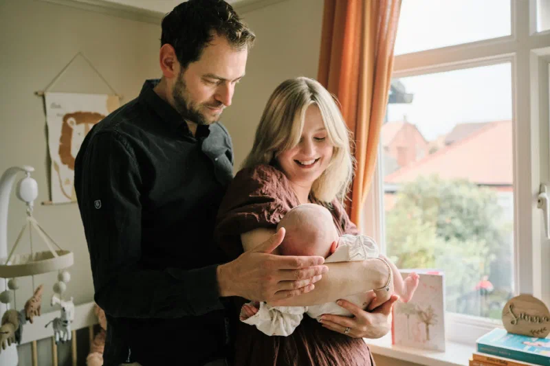 Natural newborn photography home in Ponteland Northumberland